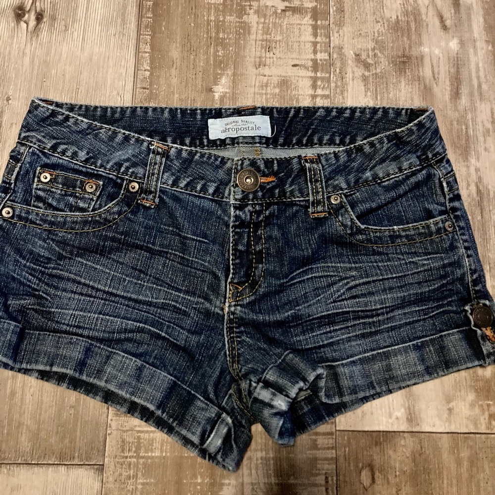 Aeropostale Cuffed Denim Shorts Sz 9/10